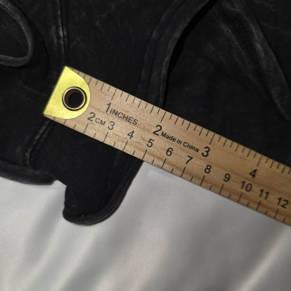 Free People FP Movement Romper Size Small Hot Shot Tee Washed Black Oversized - Picture 11 of 13